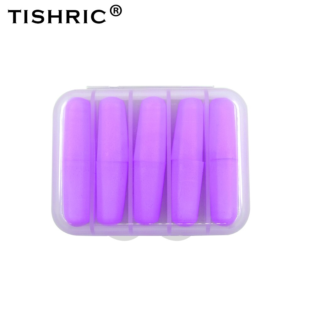 Bouchons d&#39;oreille anti-bruit, protection pour dormir et nager, 120 db, 10/60/160 pièces: 10PCS Purple