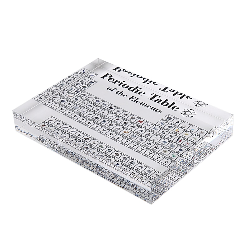 Acrylic Periodic Table Display with Elements Table Display, with Elements Student Teacher Chemical Craft Decoration