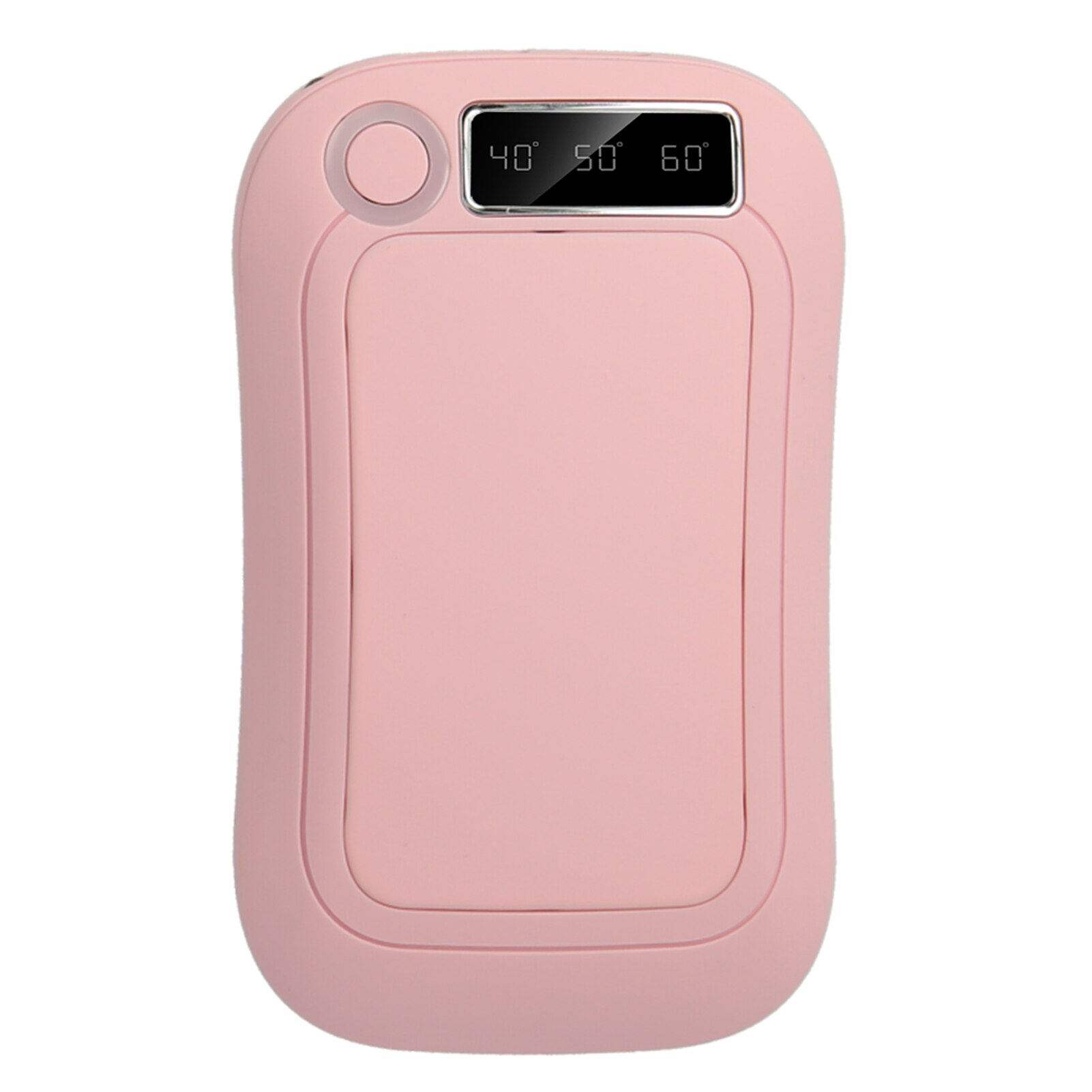 3-in-1 Hand Warmer&Power Bank&Flashlight Electric Hand Warmer USB Rechargeable 40/50/60℃ 3 Heating Warm Setting LCD Digital: Pink 10000mAh