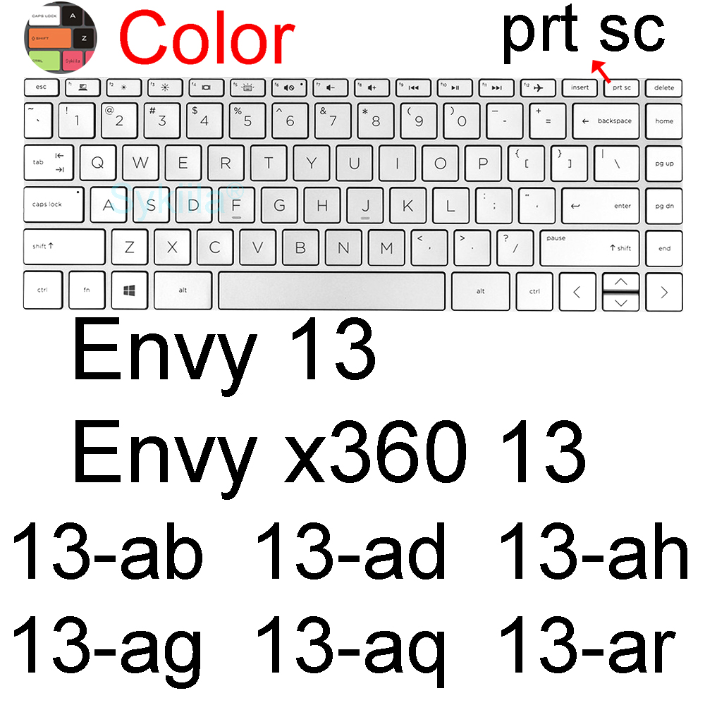 Housse de clavier pour HP ENVY 13 13-BF 13-AY 13-AR 13-BA X360 13-BD 13-AG 13-AH 13-AQ 13-M 13-D, étui de protection en Silicone 13.3: Rouge