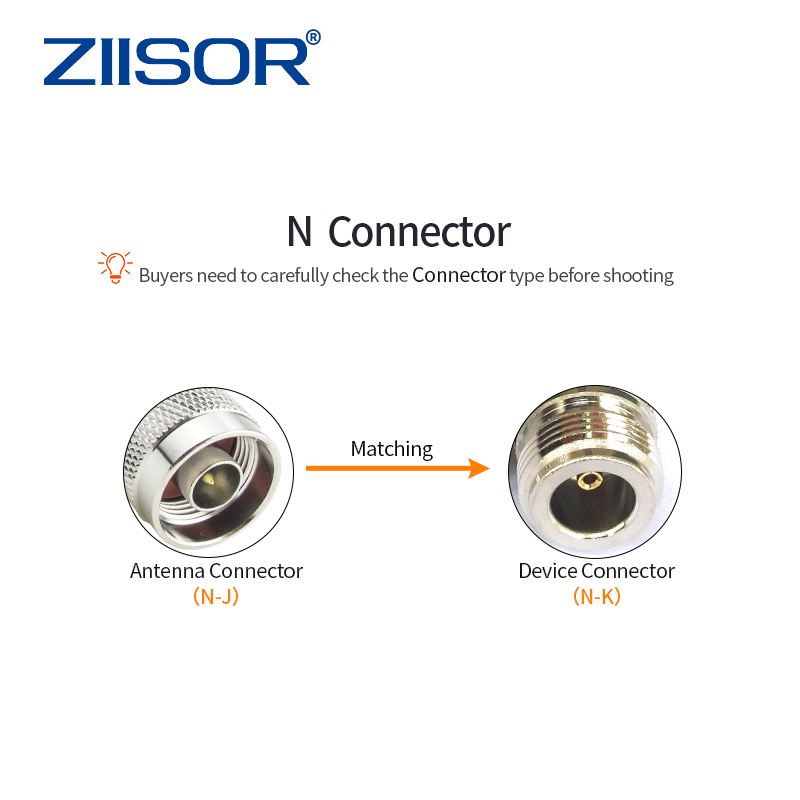 Adaptador de antena N macho a SMA macho, conector hembra SMA