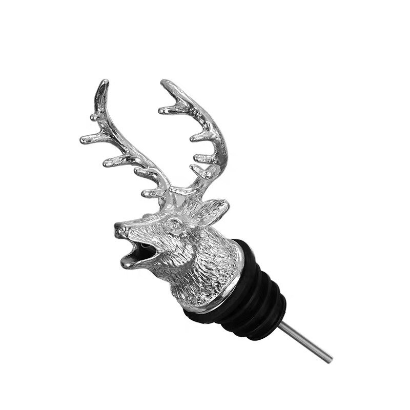 Bouchon de bouteille de vin en alliage de Zinc, tête de bête, bec d&#39;huile, accessoires de cuisine,
