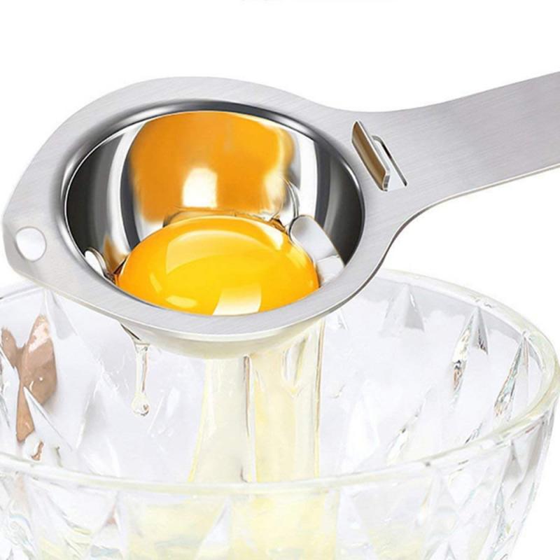 Eischeider, eidooierfilter, eierscheider van voedingskwaliteit, roestvrijstalen eierzeef, keukengadget, kookgereedschap, bakgereedschap