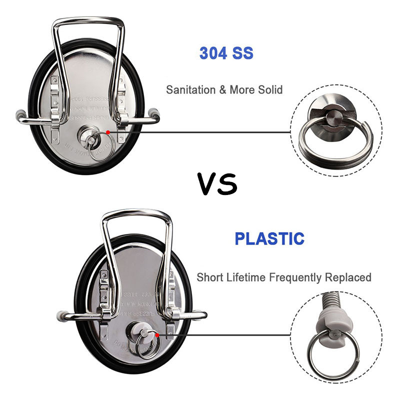 Cornelius Keg Lid,Replacement Soda Keg Lid,with SS 304 Pressure Relief Valve,Seal keg lid for Homebrew Beer