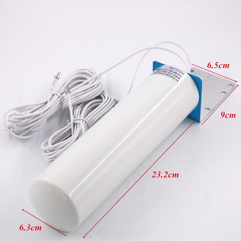 Wifi antenne 4g lte antena sma 12 dbi omni antenne hann 5m dobbel kabel 2.4 ghz til  b315 e8372 e3372 zte rutere sma hann