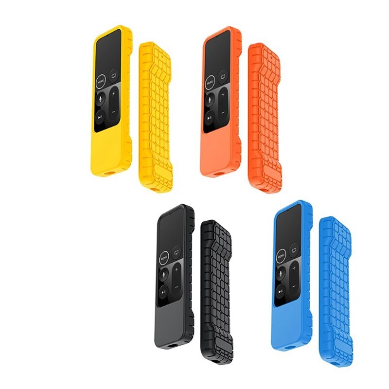 Funda protectora resistente al agua para Apple TV 4K, cubierta suave y duradera a prueba de silicona, funda rectangular para Control remoto