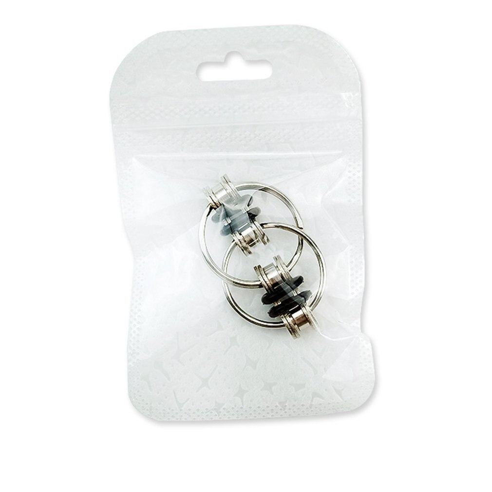 Fidget Speelgoed Flippy Ketting Stress Angst Relief Keten Stress Relief Speelgoed Fidget Spinner Sleutelhanger Voor Volwassenen En Tieners