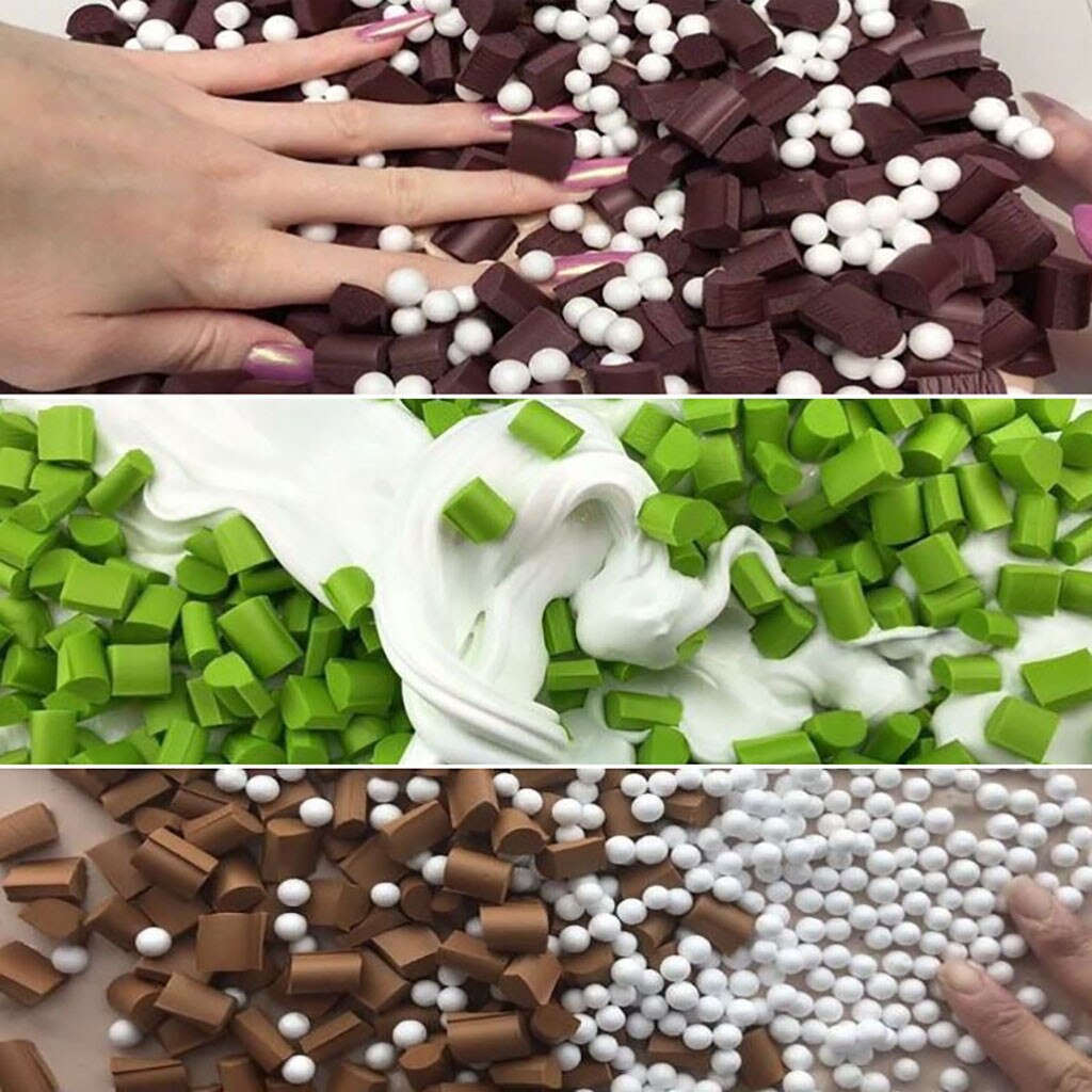 Soft Foam Chunks Beads Filler Slime Tool For Slime Making Art DIY Craft Educational Funny Gadgets Antistress Toys for Children