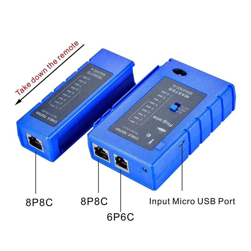 Cable Tester RJ45 RJ11 Test Tool Ethernet Telephone Network Anti-Burn Multifunction Cable Test Detector Tool