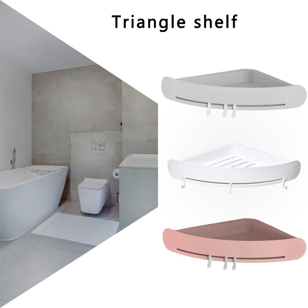 Punch-free Toilet Triangle Shelf Toilet Toilet Vanity Shelf Wall-mounted Bathroom Storage Rack