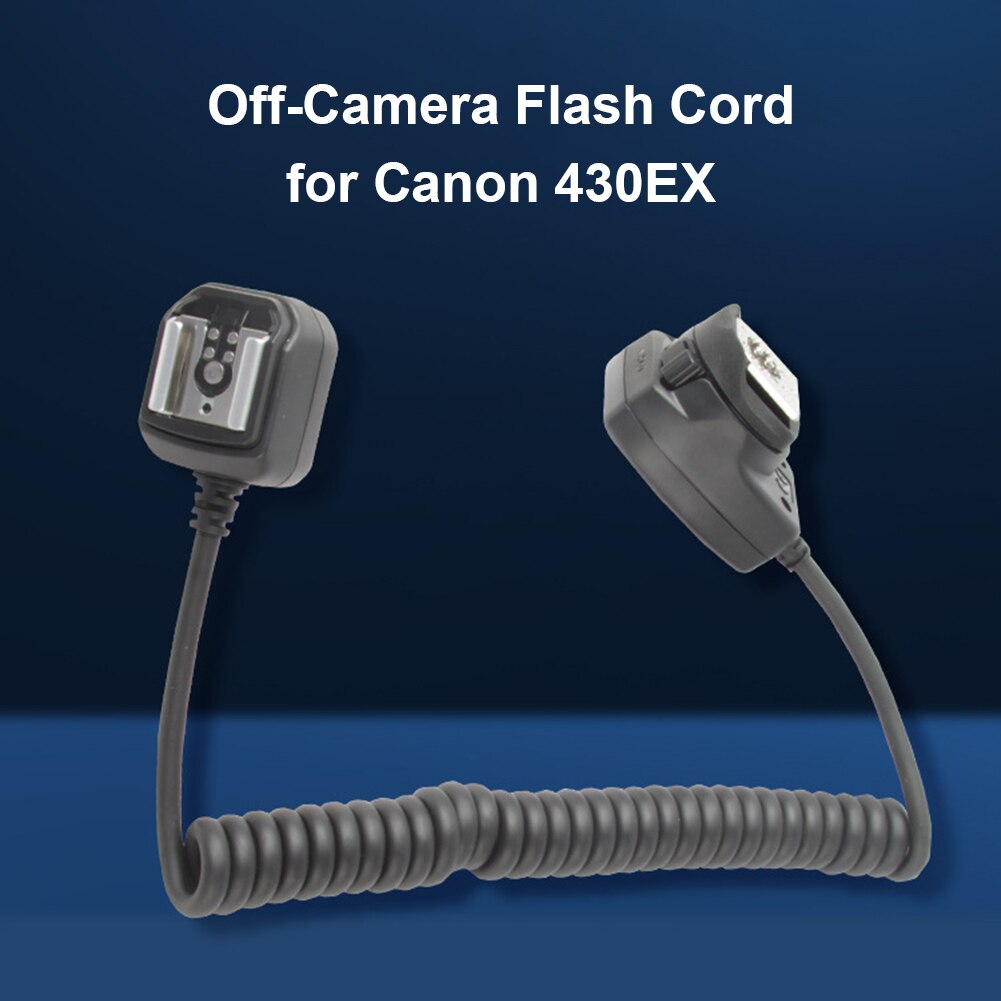 OC-E3-Cable de extensión de cámara para Canon Nikon, accesorios para linterna de zapata , sincronización de Flash, 1,2 m