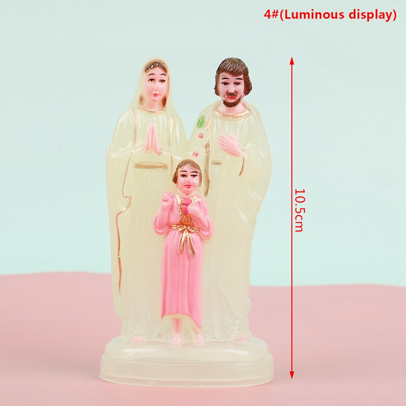 Statue de la vierge marie bleue en plastique, Statue de la vierge marie, faite à la main, jésus, décoration de la maison, de noël: 4