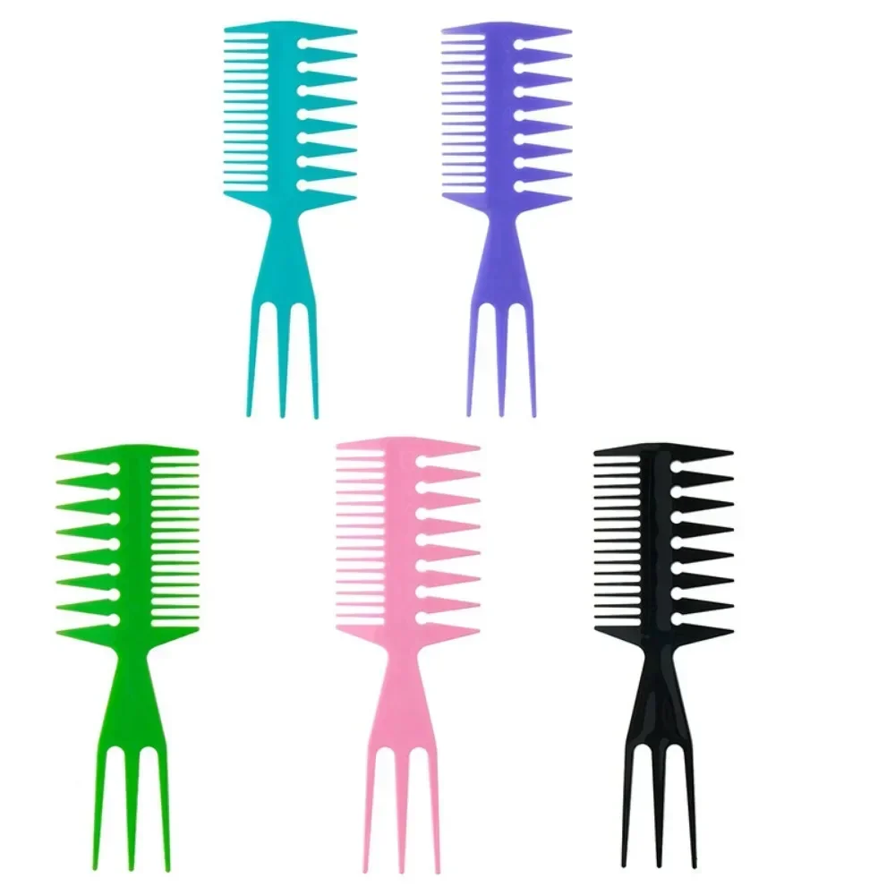 Peignes à dents double face professionnels, brosse à cheveux en forme de poisson Sophia, coupe de cheveux de barbier, brosse à colorier, outils de coiffure pour hommes,