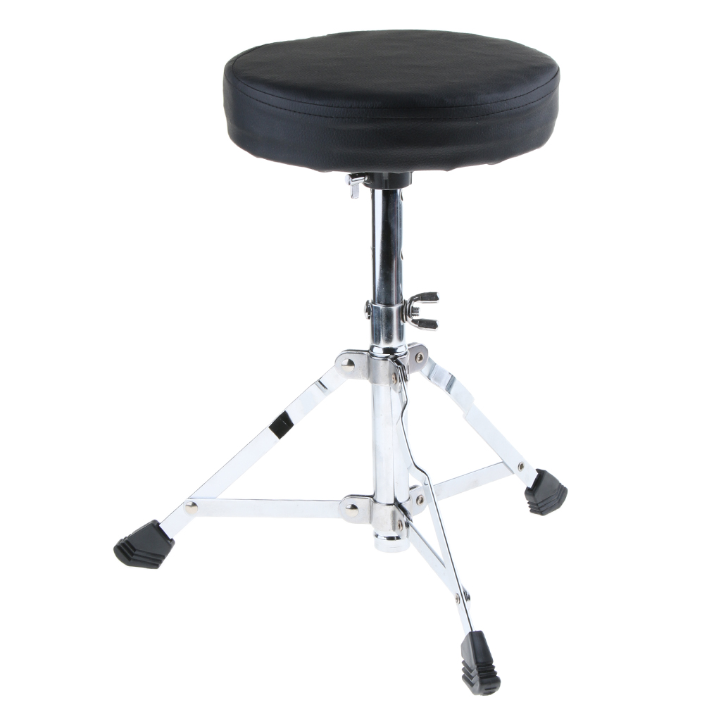 Taburete acolchado de Metal ajustable, silla con pie para tocar guitarra, Piano, tambor