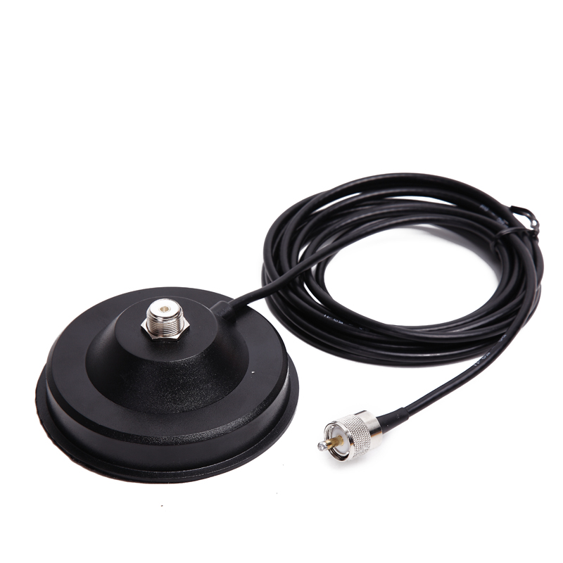 Big Magnetic Mount Base 12CM with 5M Extension Coaxial Cable for Baofeng TYT QYT KT-7900D Baojie BJ-218 Mobile Radio Antenna