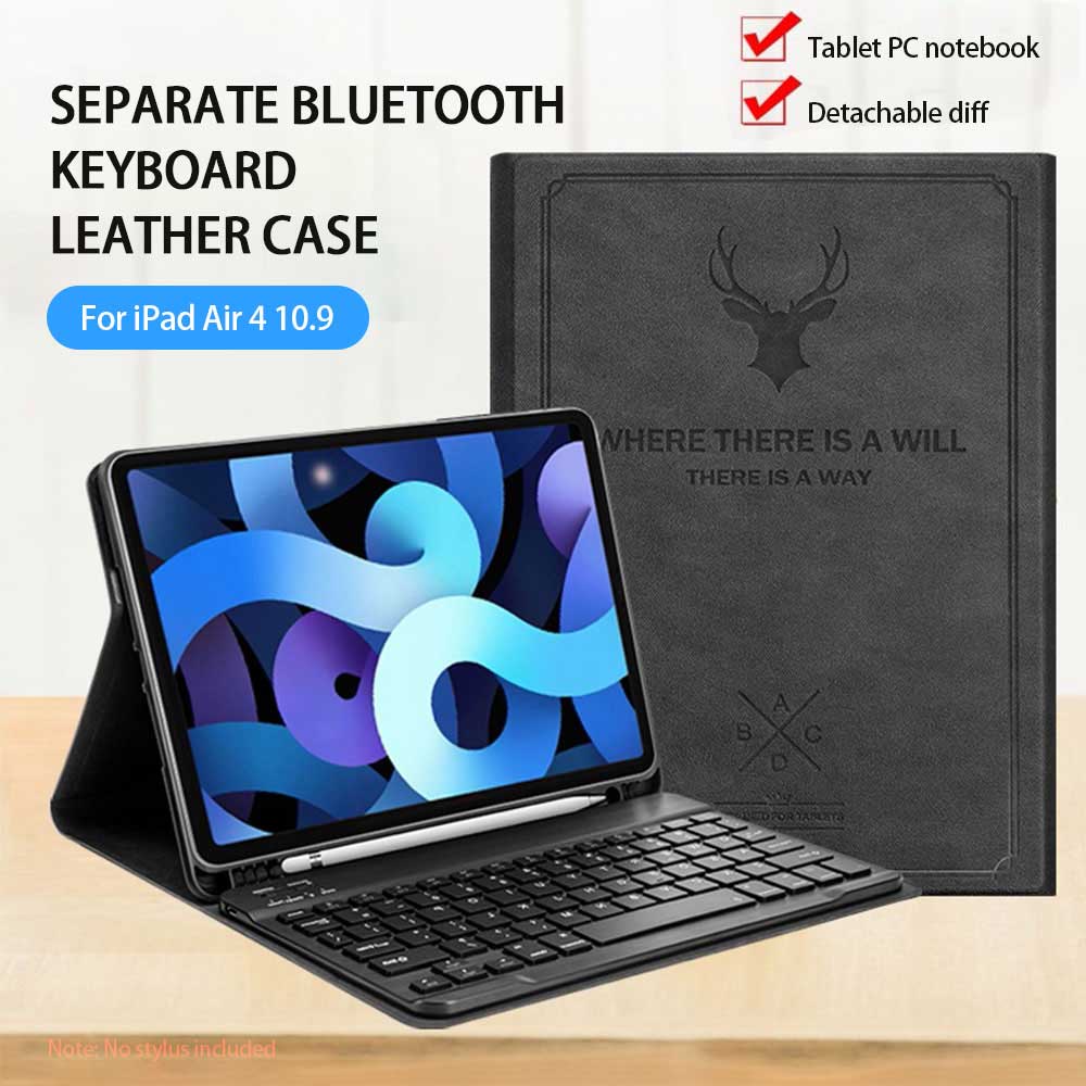 Magnetische Case Voor Ipad Air 4 10.9 Tablet Funda Magnetische Flip Stand Pu Leather Cover Voor Ipad Air4 Bluetooth keyboard Case