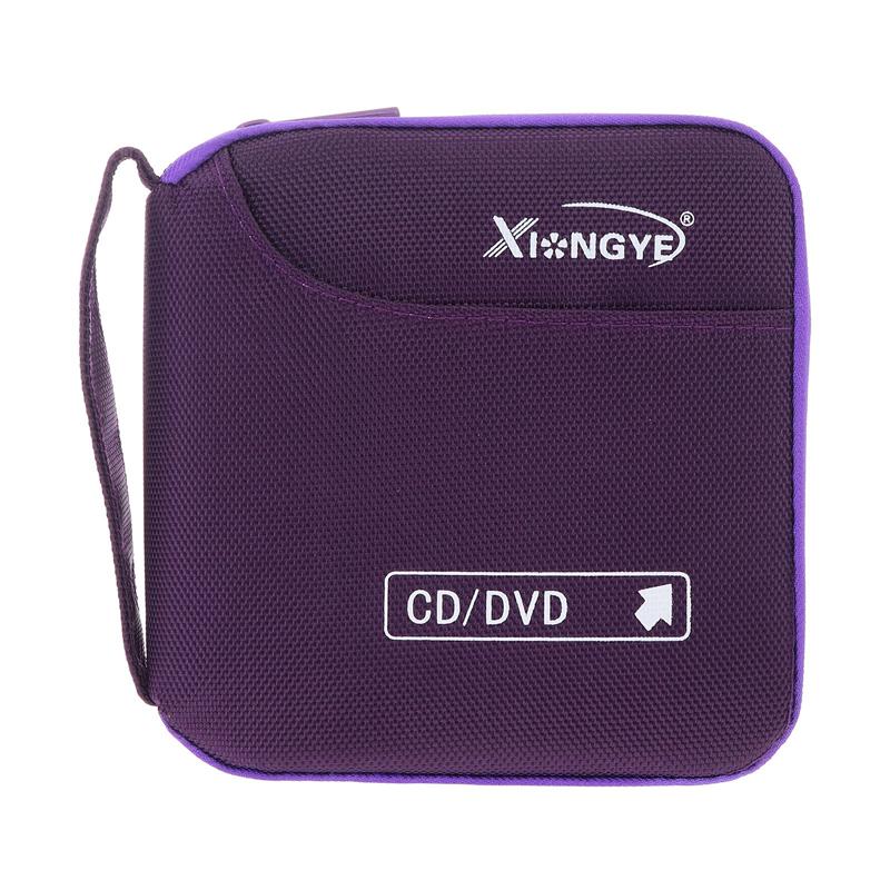 Sac de rangement résistant aux chocs pour CD et DVD, organisateur de CD Premium, organisateur de CD Durable: Purple