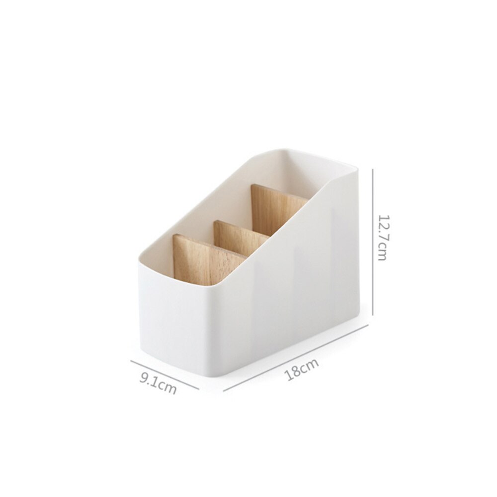1PC Wood and Desktop Storage Basket Multi-Compartment Storage Box Detachable Slot Style Organizer for Home Offi
