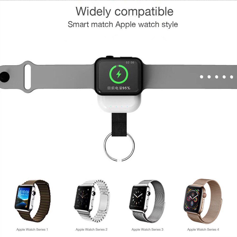 Voor apple watch draadloze oplader bank Voor apple watch Series 1/2/3/4 apple watch Mobiele Bank, draadloze Oplader