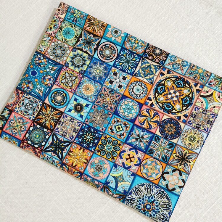 Digitaal bedrukte katoenen stof handgemaakte naaiquiltstoffen basis voor patchwork handwerk doe-het-zelf handgemaakte stof: Ivoor