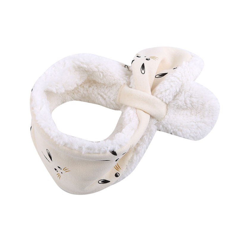 Kid Hart Vorm Patroon Baby Sjaal Overalls Kinderen Winter Baby Kleding Warm Houden Sjaal Hals Met Fluwelen Verdikking Warmer