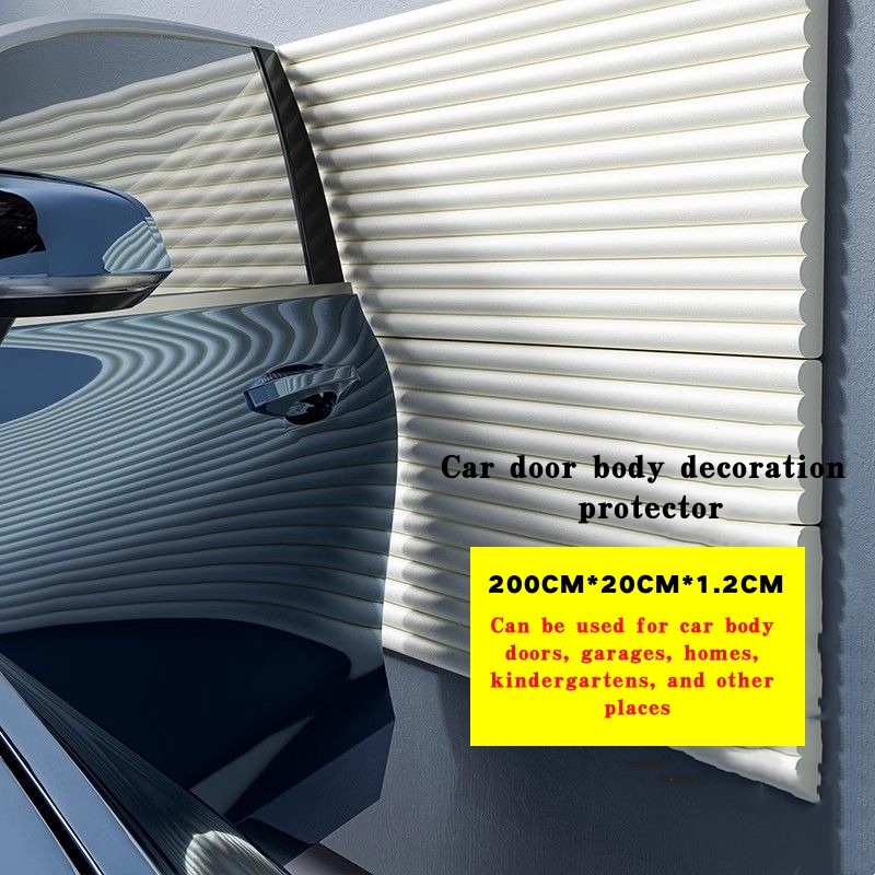 2M/4CM Garage Muurbeschermer Sticker Autodeur Hoekbescherming Spons Pad Anti Kras Veiligheid Parkeren Garage Pijler Bescherm Mat