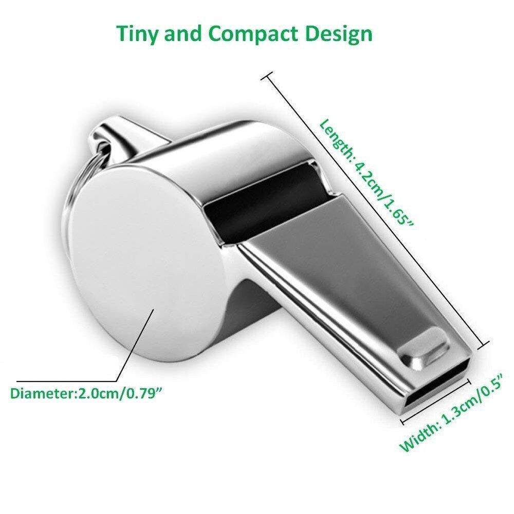 Referee Whistle Stainless Steel Extra Loud Whistle For School Sports Outdoor Survival Referee Football Basketball Whistles