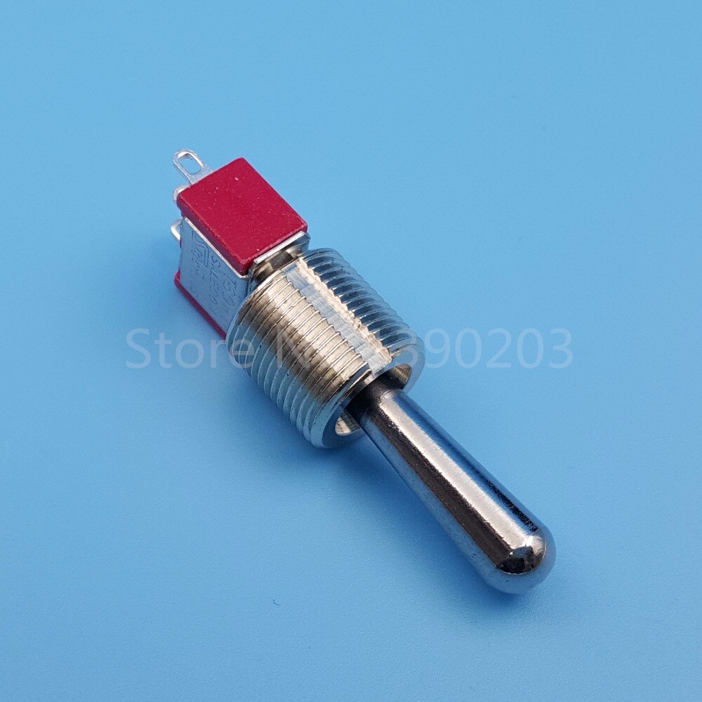 Sh  t8014-z1 12mm 3 pin 3 positie aan-uit-aan onderhouden spdt mini tuimelschakelaar grote lange handgreep