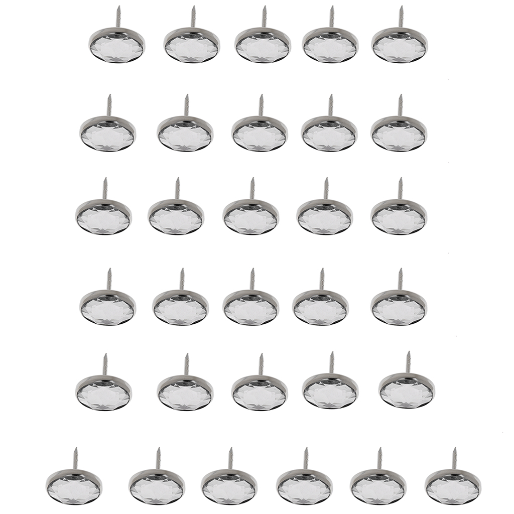 25 Stuks 20 Mm/22 Mm Crystal Bekleding Knoppen Sofa Hoofdeinde Knoppen Nail Kopspijkers Decor Voor Lederen Bedden Meubels diy Craft Supplies