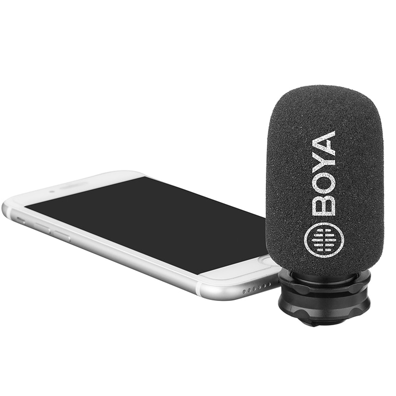 Boya dm -200 digital stereo mobilmikrofon til iphone xs max xr  x 8 7 plus kondensator optagemikrofon med lynindgang