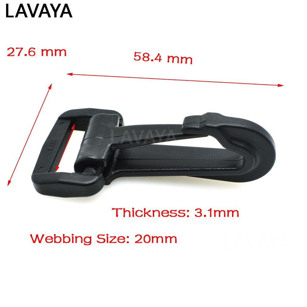 2pcs/pack Plastic Snap Hooks Rocker Style For Backpack Strap Webbing 20mm 25mm 30mm 38mm 50mm