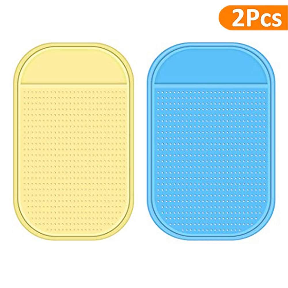 2/4/6 Stck Anti-Unterhose Klebrige matt Diamant Malerei Werkzeuge Tablett Nicht-Unterhose Matte Halfter für halten fach Diamant Stickerei Zubehör: Gelb und Blau