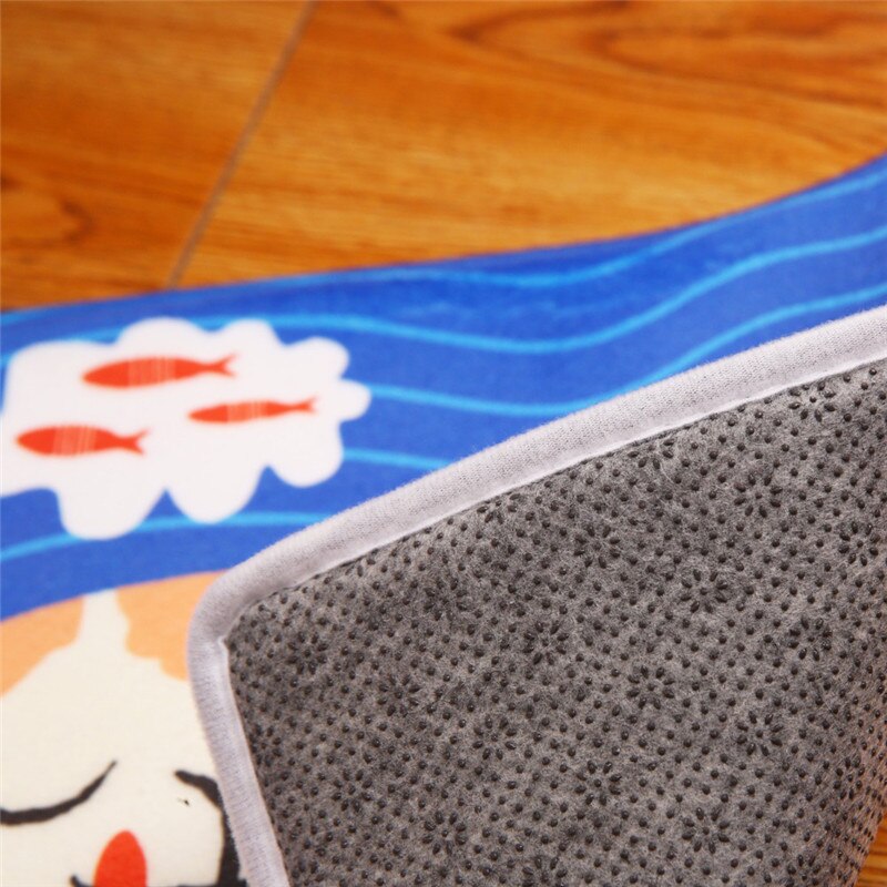 Peinture à la lavande antidérapante flanelle | 40x60cm, tapis de salle de bain, d'absorption d'eau, tapis de sol, tapis de porte, directe