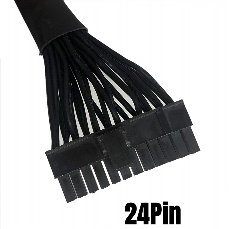 14 + 10Pin naar 24Pin ATX Belangrijkste Moederbord Voedingskabel Mouw Netto 60 CM voor CORSAIR HX1200i, HX1000i, HX850i, HX750i Modulaire Powers