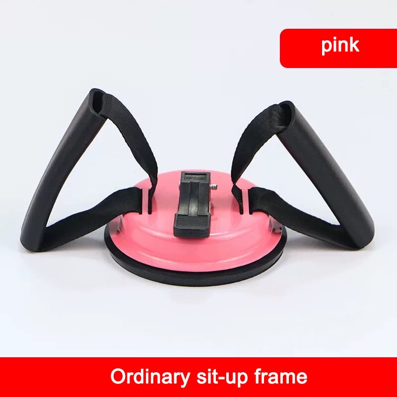 Home Abdominal Rolling Exercise Fitness Equipment Fixer Weight Loss Suction Cup Abdomen Sit-up Aid Multi-speed Adjustment: Ordinary pink