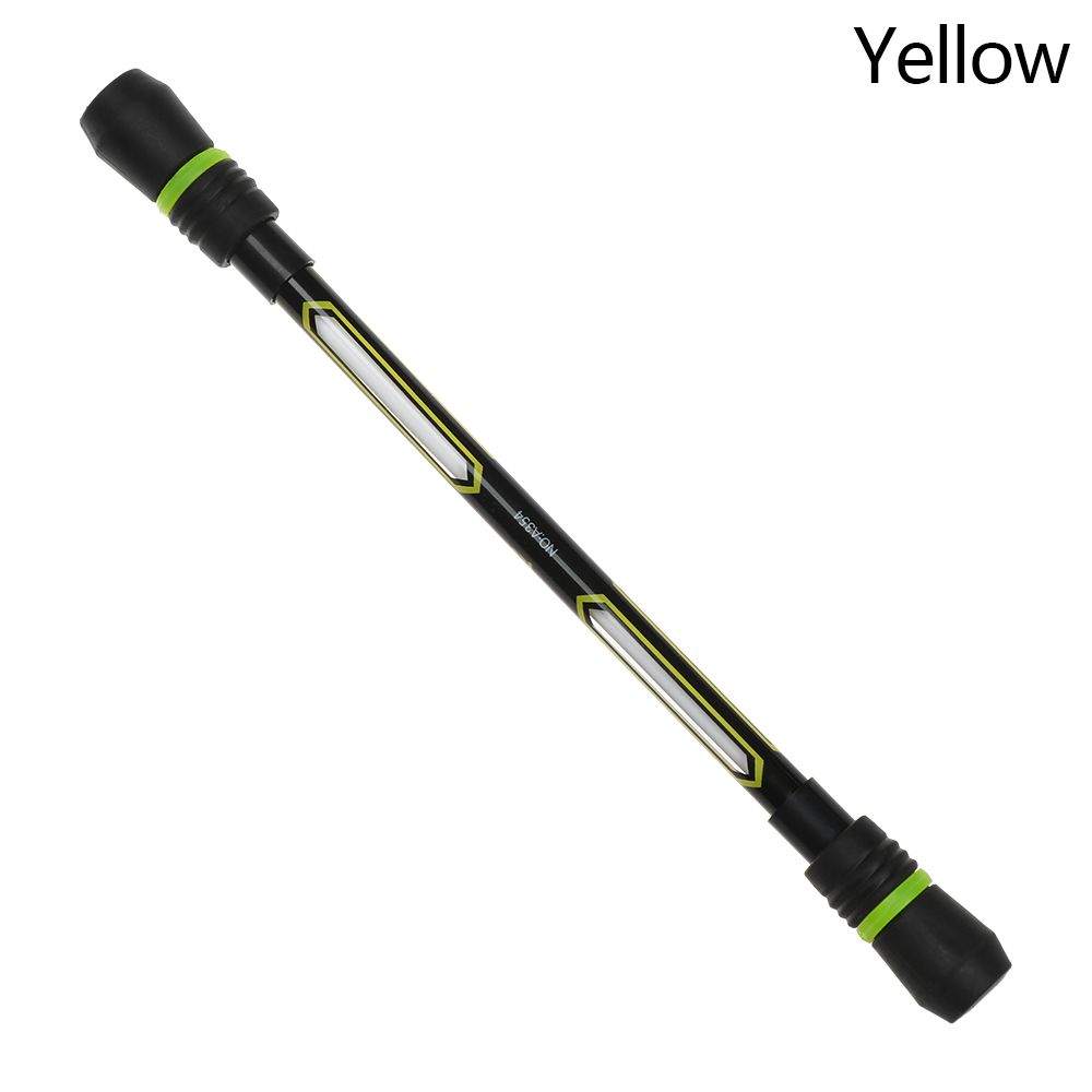 1PC Rotating Gaming Pen Anti-Skid Rolling Spinning Pen Intelligence Toy Pressure Relief Stationery Office School Writing Supply: A-yellow