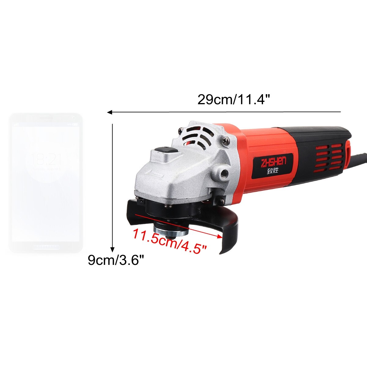 Haakse Slijper 220V/50Hz 1380W 11000r/Min Elektrische Hoek Slijpen Metalen Hout Snijden En Slijpen machine Power Tool