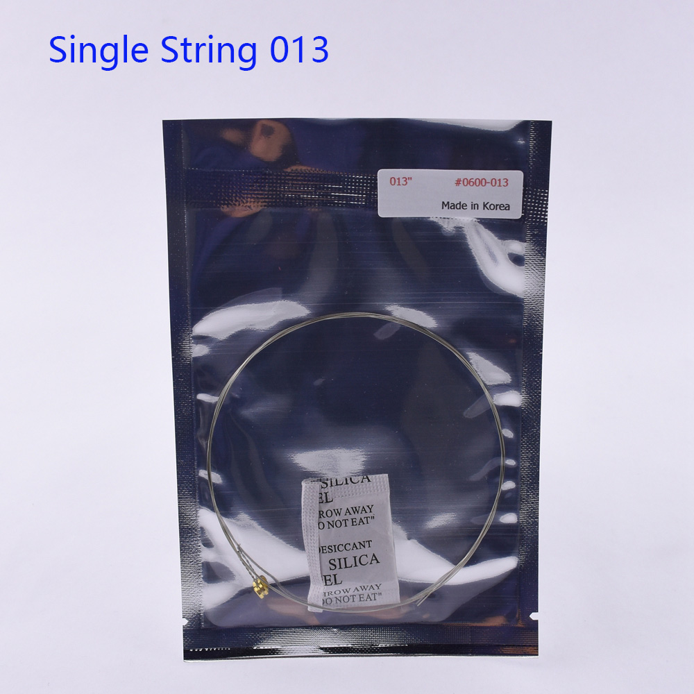 1 Piece Guitar Single String / 1 Set Guitar Strings - (008/009/010/011/012/013/015/016/017/018)Made in Korea: Light Grey