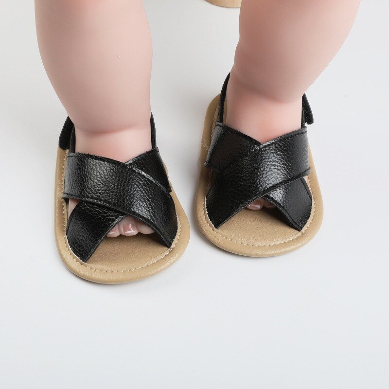 0-18m verão bebê meninos respirável anti-deslizamento sapatos criança macio soled primeiros caminhantes