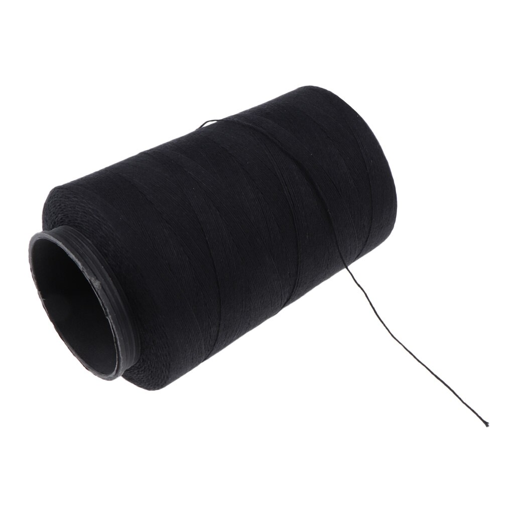 Fil de coton noir pour fabrication de perruque, bloc de tricot, modélisation artisanat 902 yards
