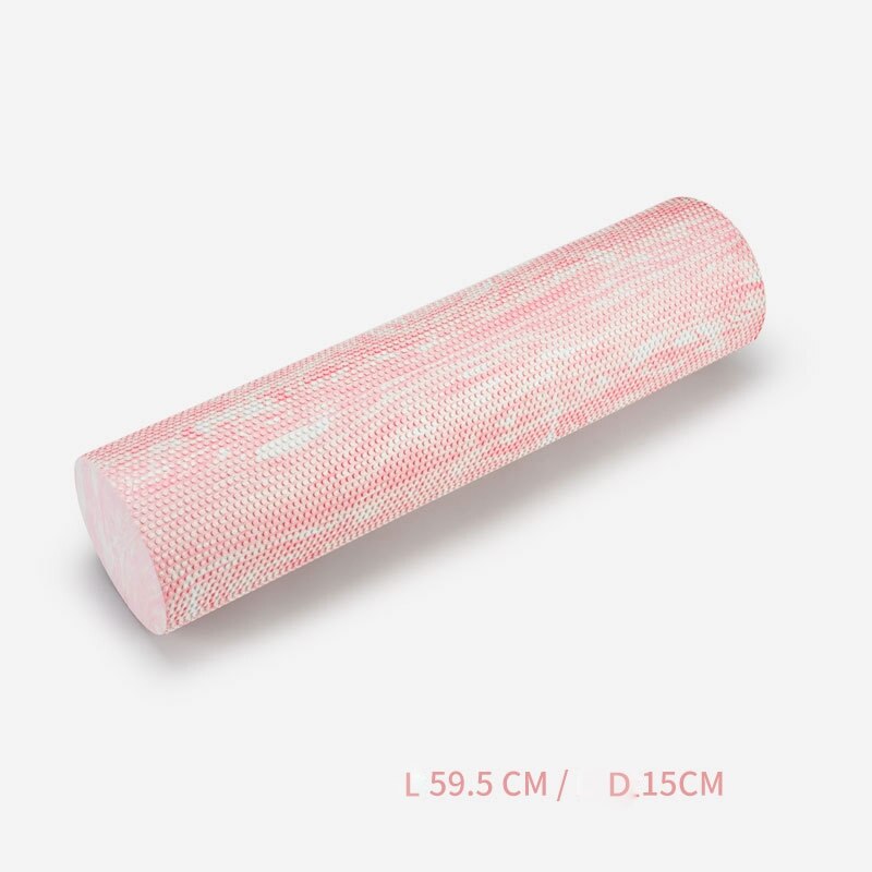 Yoga Block & Pilates Foam Roller - EVA Foam - Muscle Tissue Massage - Fitness Gym Workout Cushion: Pink 60CM