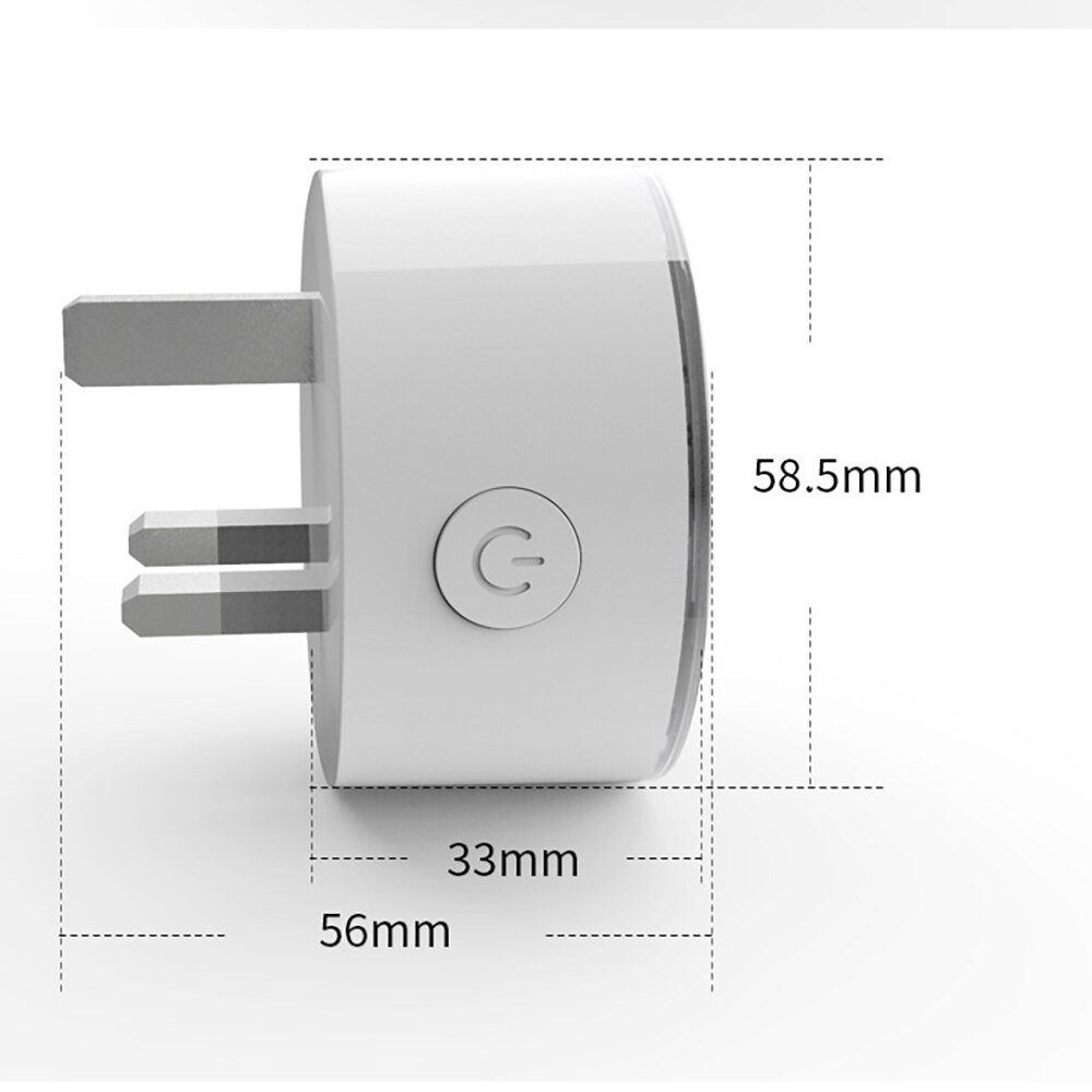 Smart WiFi Plug Adaptor Remote Voice Control Power Monitor Socket Outlet Timing Function Work With Alexa Google Home