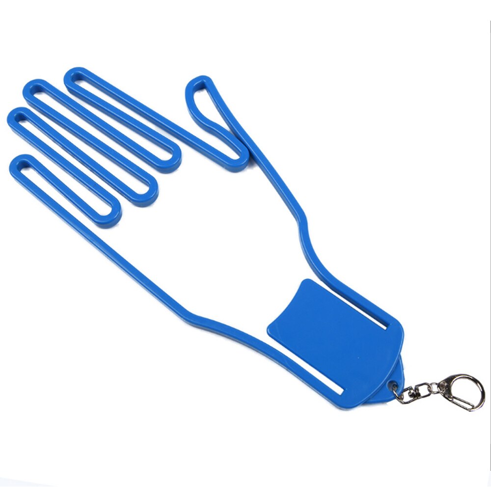 Golf Handschoen Houder Handschoen Rack Droger Hanger Brancard Voorkomen Handschoenen Krimpen Vervormen Plastic Met Sleutelhanger 8 Kleuren: Blue