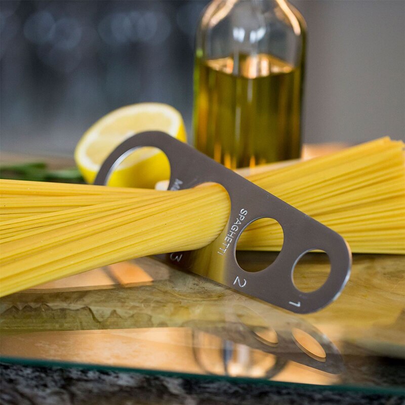 4-Hole Roestvrij Staal Meten Noedels Meten Keuken Gadgets Noedels Spaghetti Meetlat