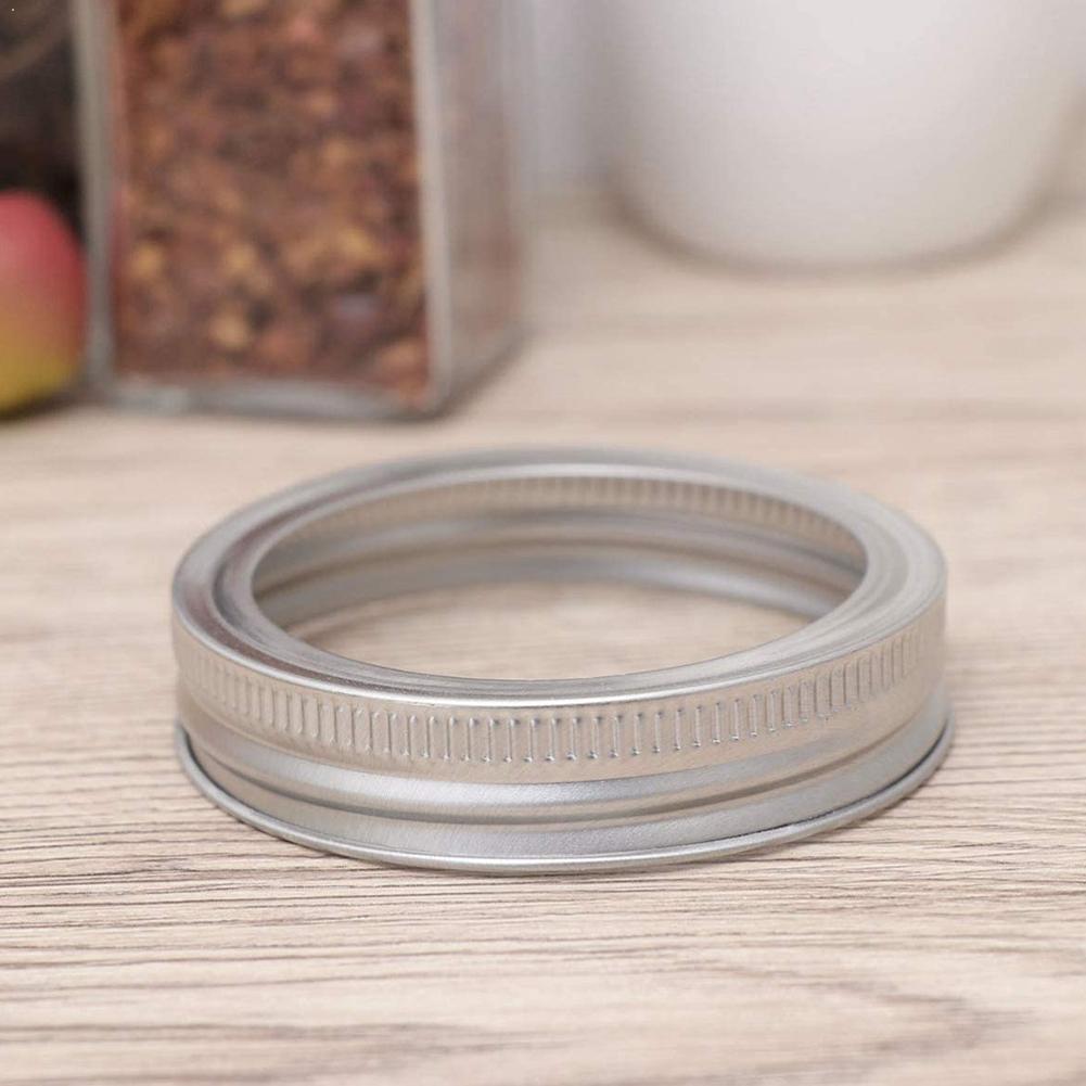 Mason Jar Lid Tinplate Split Opening Sealing Lid Round Supplies Spherical Metal Lid Home Ring Lid Can Iron Z2C8