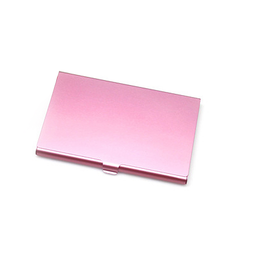Visitenkarten-Aufbewahrungsbox, Visitenkarten-Box, tragbare Kreditkarten-Box, farbiges Metall, kleine Visitenkartenhalter, Box aus Aluminiumlegierung
