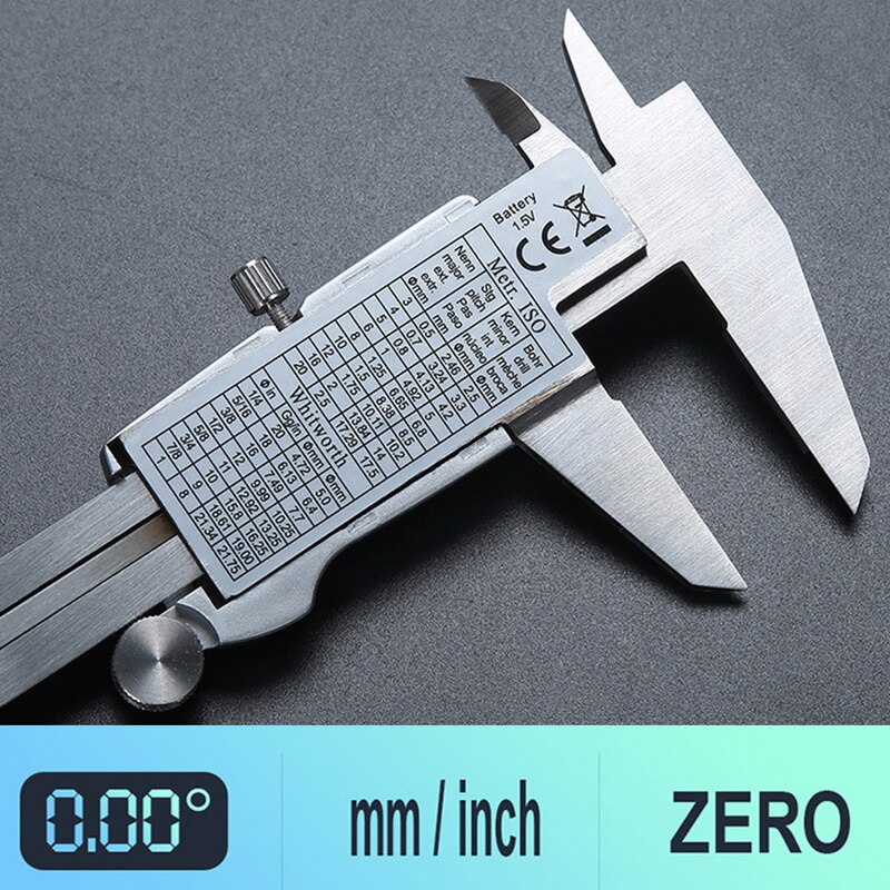 Digital Caliper Stainless Steel Electronic Digital Vernier Calipers 6Inch 0-150mm Metal Micrometer Measuring Tool Caliper Gauges