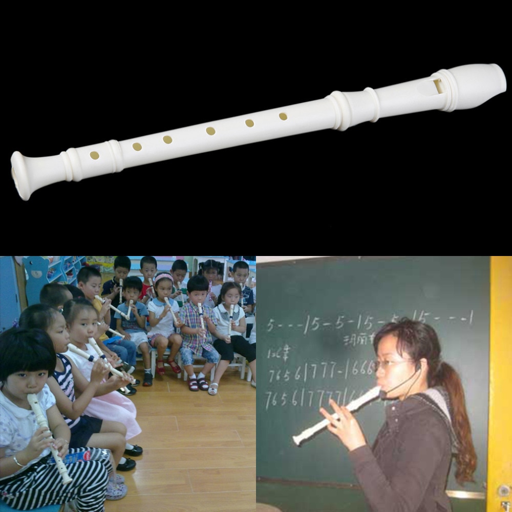 6 huller lang fløjteinstrument til børn uddannelsesværktøj musikalsk sopranoptager populær