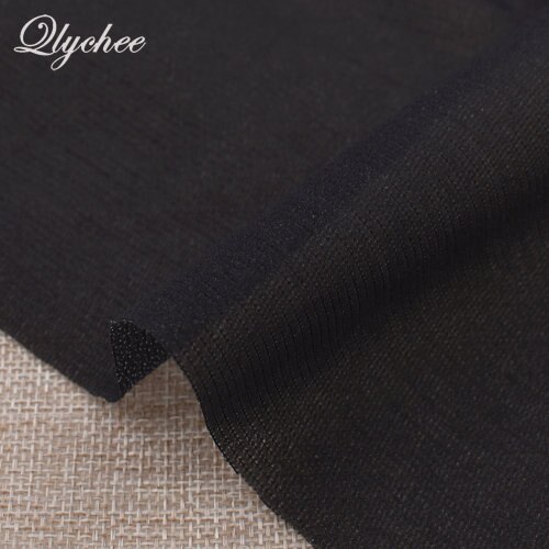 100*112cm Polyester Stretch Knitted Iron On Interfacing Sticking Lining Black White DIY Craft Quilting Patchwork: 2