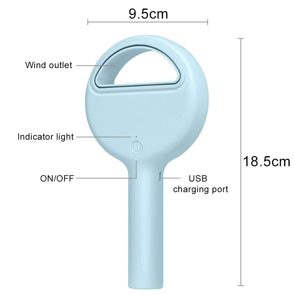 Mini Electric Fan Ventilator Handheld Bladeless Fan Air Cooler Cooling USB Rechargeable Wireless Portable Air Cooler Fan Outdoor